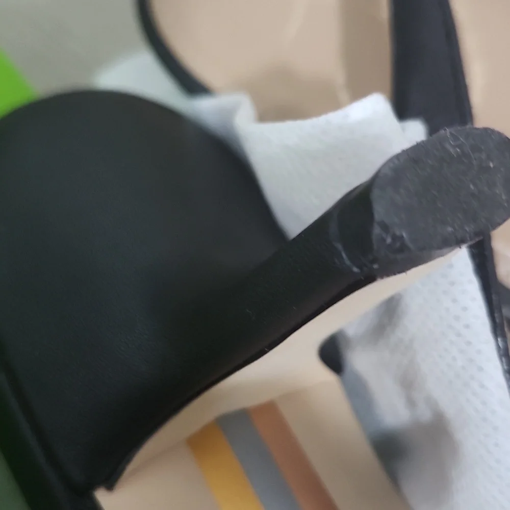 Sam Edelman Elegant Black Leather Slingback Heels - Picture 5 of 6